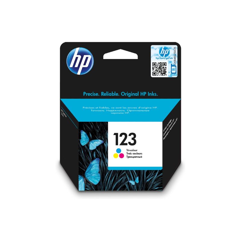 HP F6V16AE 123  TRI-COLOUR INK